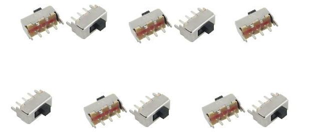 SPDT interruttore a scorrimento - SODIAL(R) 20pz 5V 0,3 A mini formato
