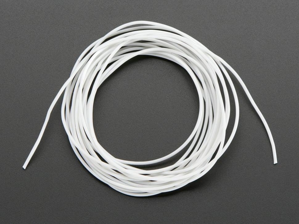 Adafruit Siliconen hoes stranded - kerndraad - 2m 30AWG wit