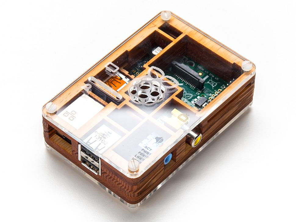 Adafruit Timber Pibow - Behuizing voor Raspberry Pi Model B-computers