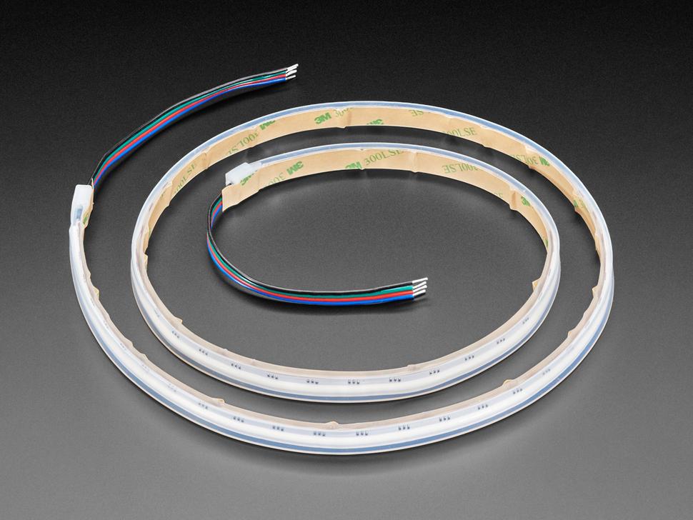 Adafruit Zijlicht Flexibele Analoge RGB LED-strip - 630 LED's per meter