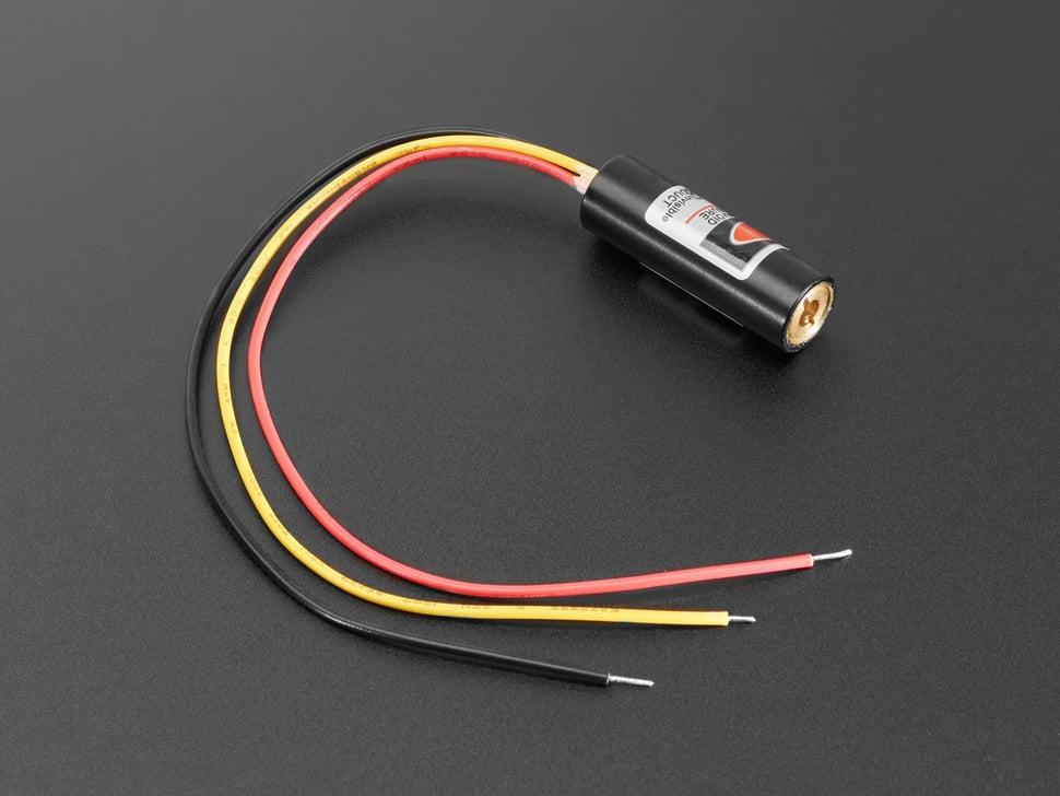 Adafruit TTL-laserdiode - 5 mW 650 nm rood - 50 kHz max