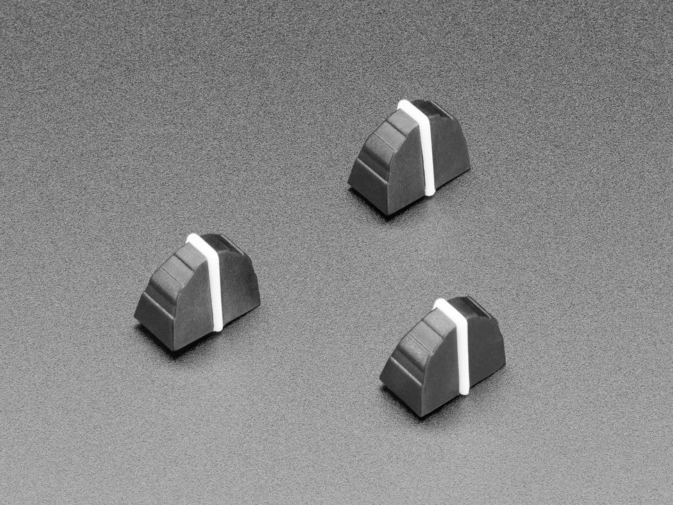 Adafruit Rubberen Schuifpotentiometer Nubbin - Verpakking van 3