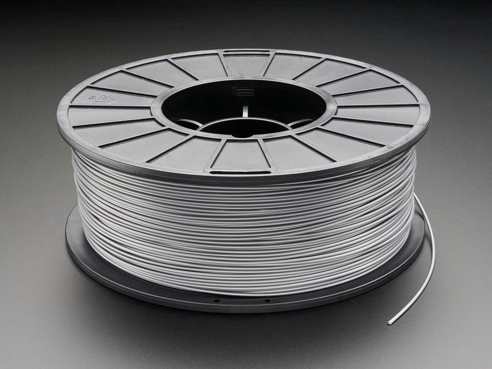 Adafruit ABS-filament voor 3D-printers - 1,75 mm diameter - Zilver - 1 kg