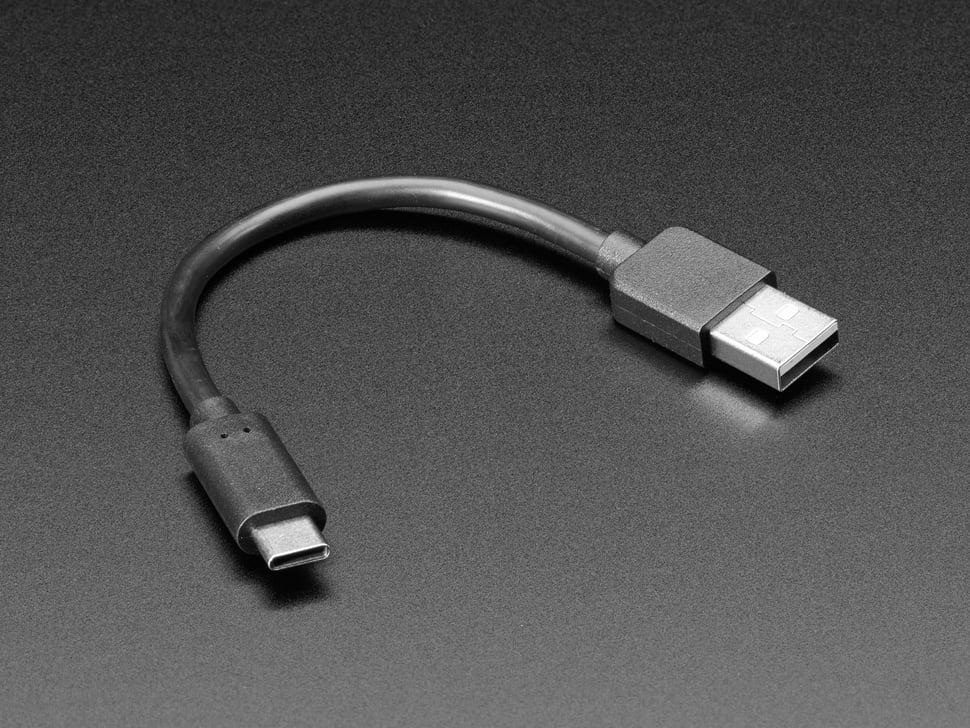 Adafruit USB Type A naar Type C-kabel - 15 cm lang
