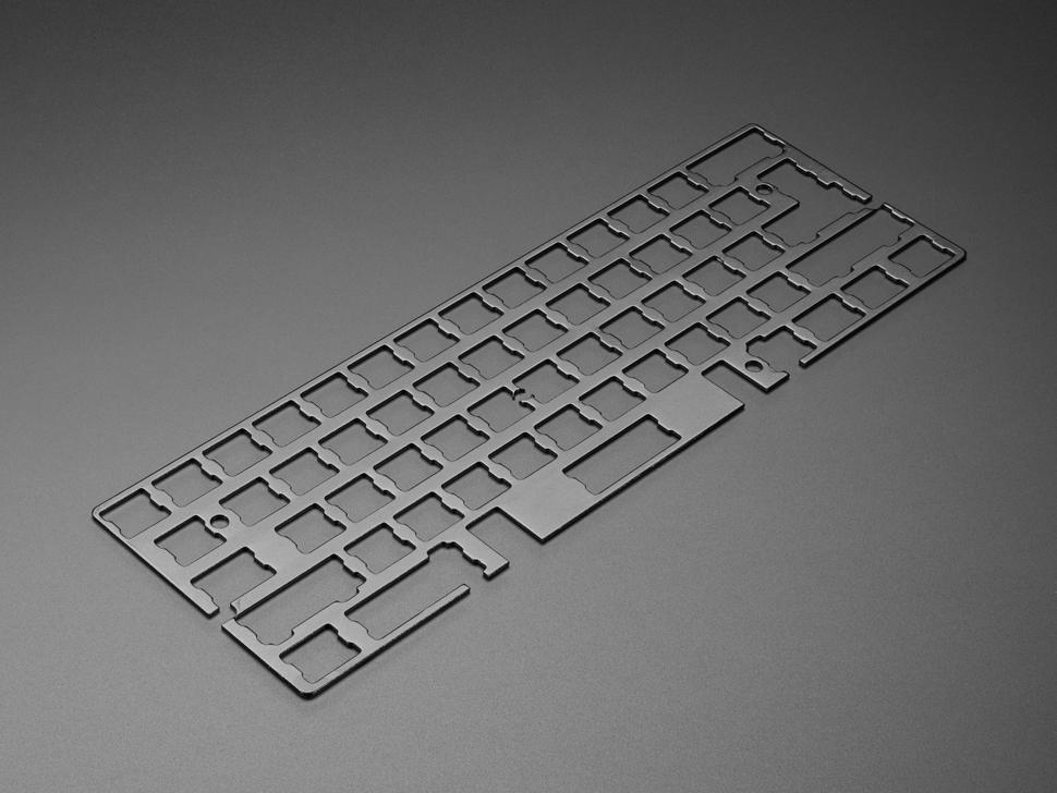 Adafruit Geanodiseerd zwart aluminium metalen toetsenbordplaat voor GH60-behuizingen