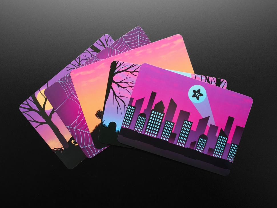 Adafruit #ElectronicHalloween Halloweenkaarten (set van 5)