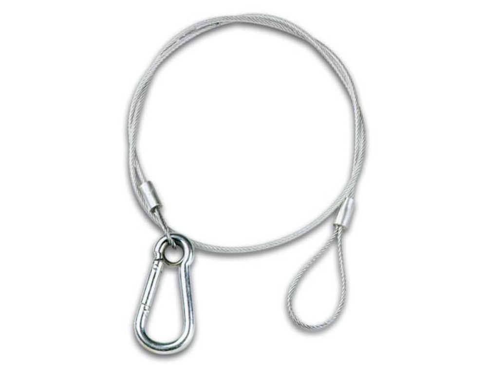 HQ Power Cable de seguridad con funda de PVC, Carga Máxima 20 kg, Duradero y Protector