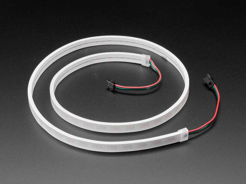 Adafruit Siliconen omhulsel NeoPixel LED-strip - 60 LED's/m