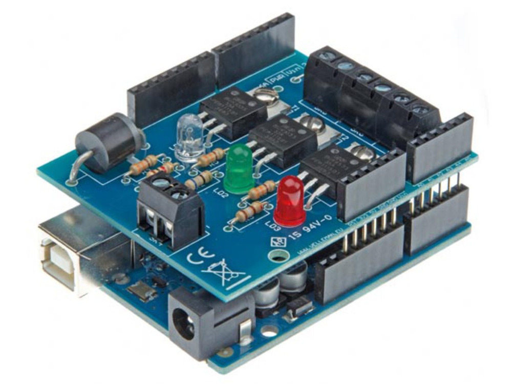 Whadda RGB Shield per Arduino - Controllo del colore regolabile