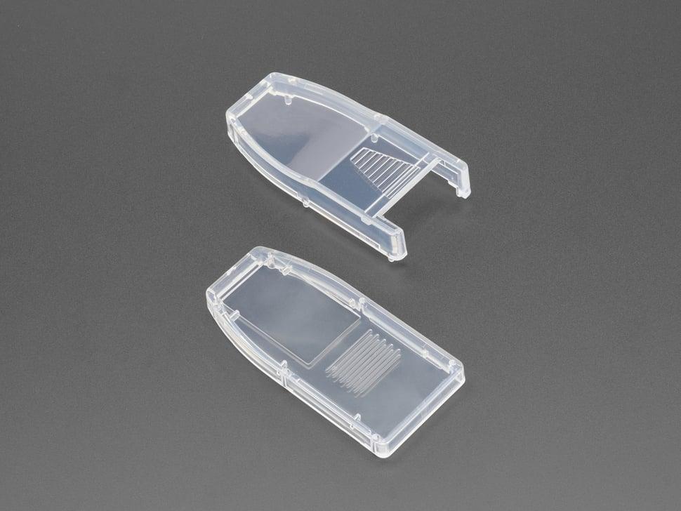 Adafruit Transparante snap-on USB naar terminalblock behuizing / case