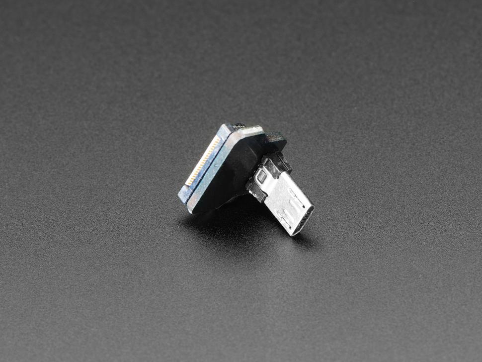 Adafruit Piezas para cable USB DIY - Conector micro USB en ángulo recto ...