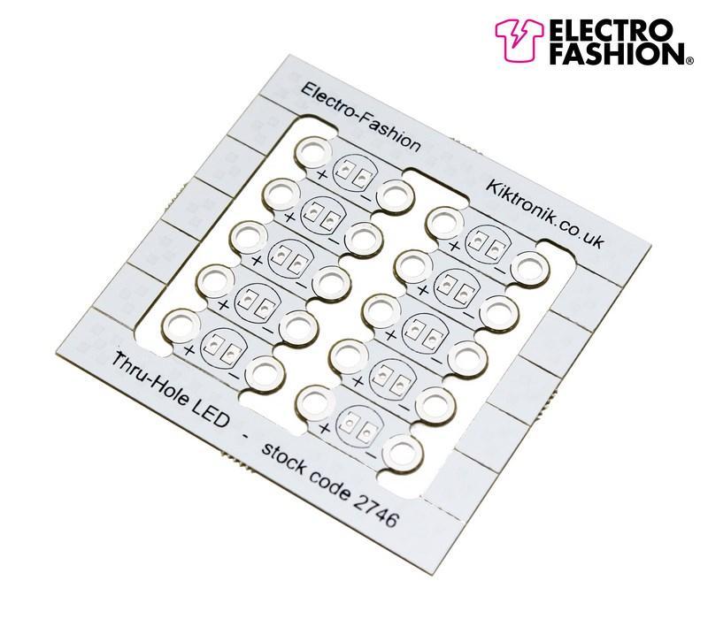 Electro-Fashion, 5 mm naaibare LED-houder, 10 stuks