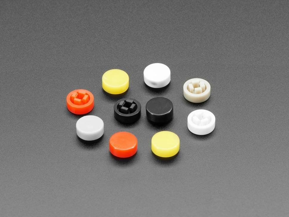 Adafruit Kunststof caps voor vierkante bovenkant (10-pack) - 8 mm diameter