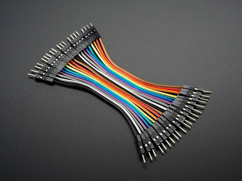 Adafruit Premium male /mannelijke jumper wires - 20 x 3" (75 mm)