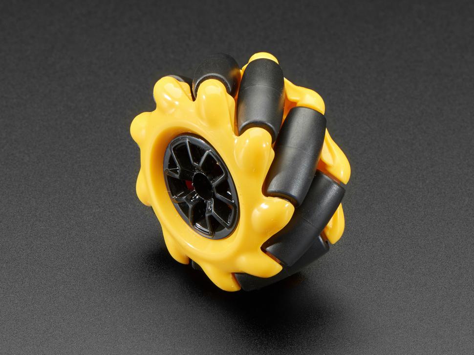 Adafruit Rechter Mecanum-wiel - 48 mm diameter - TT-motor of kruisas