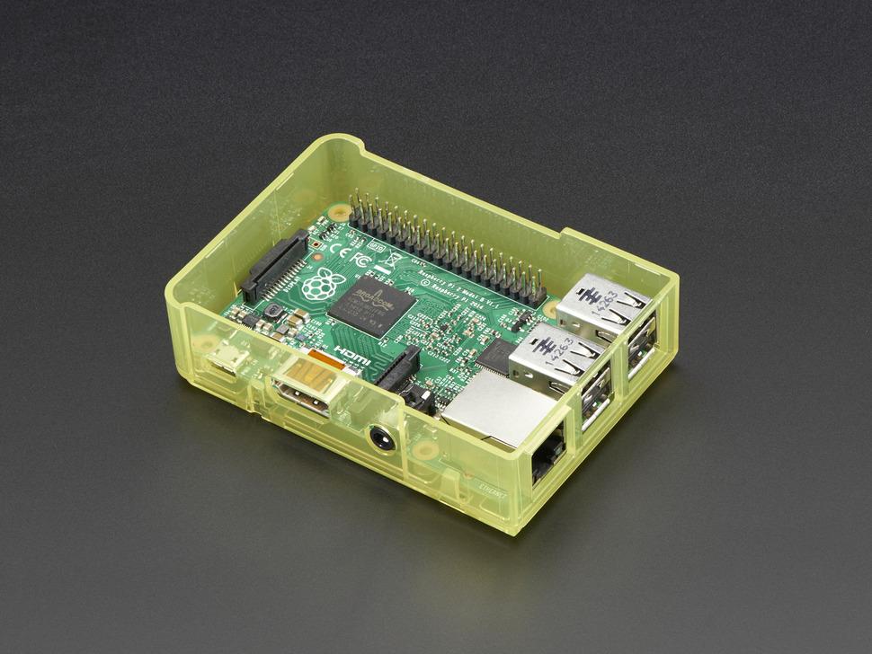 Adafruit Pi Model B+ / Pi 2 / Pi 3 case Basis - Geel