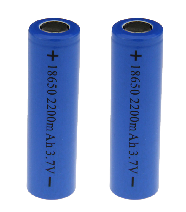 Bateria 3,7V 18650 2600mAh - Recarregável - 2 peças