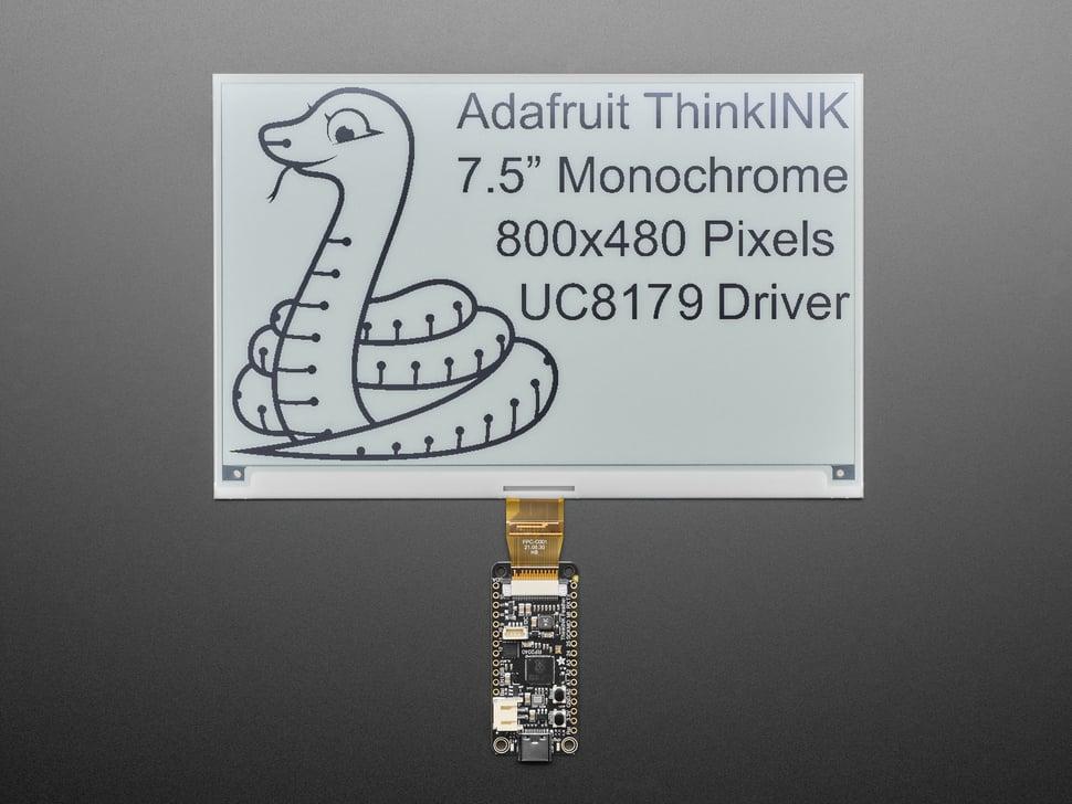 Adafruit 7,5" 800x480 Monochroom eInk / ePaper - Los Scherm