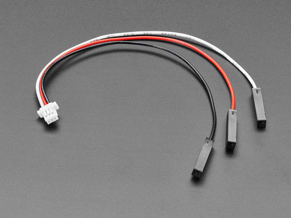 Adafruit JST SH 1mm Pitch 3 Pin naar socket headers Kabel - 100mm lang
