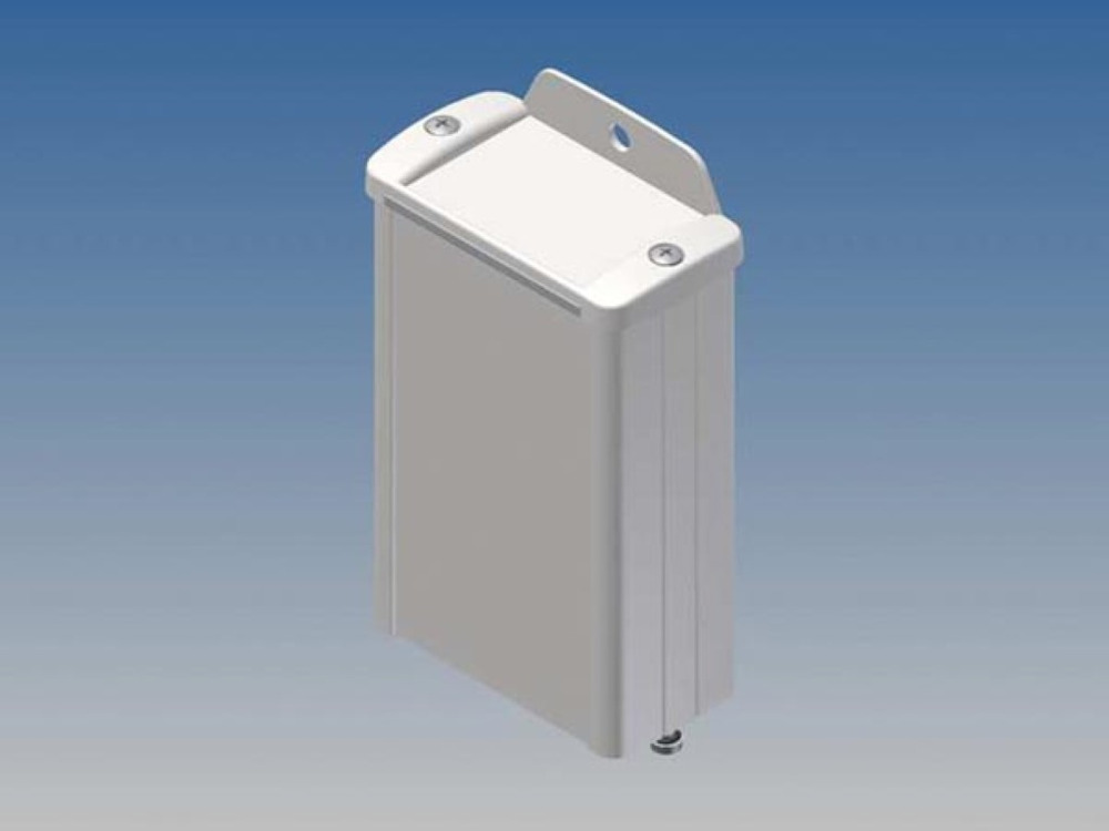 Teko Custodia in Alluminio Bianca con Flangia - 100 x 59,9 x 30,9 mm