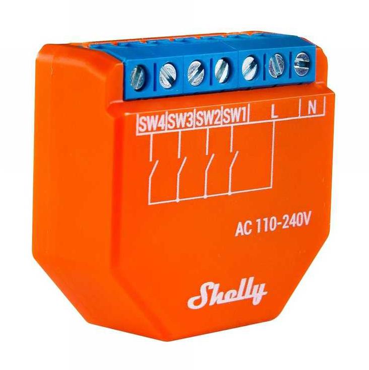 SHELLY 1 PLUS Interruttore WiFI professionale DOMOTICA Per iOS Android  ALEXA