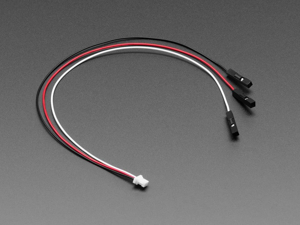 Adafruit Cable compatible con JST SH - Paso de 1 mm - 3 pines a conector premium