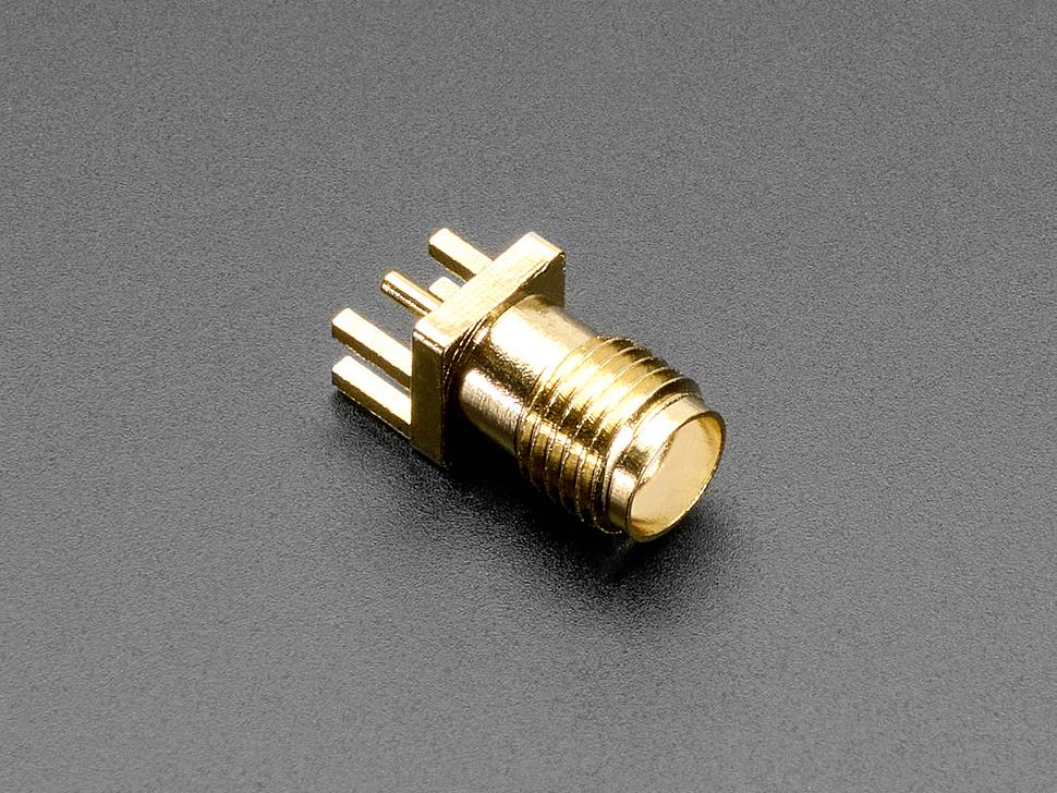 Adafruit Edge-Launch SMA-connector voor 1,6 mm / 0,062" dikke printplaten