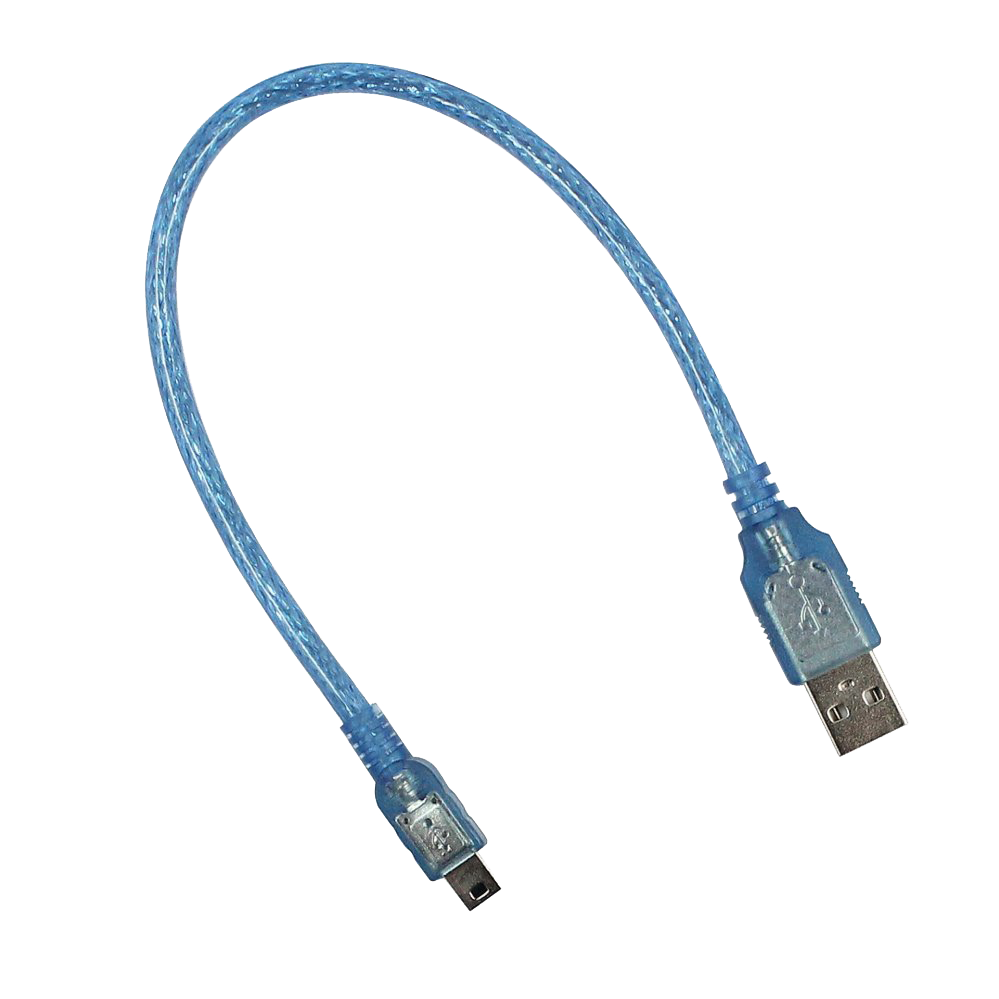 Micro USB cable 100cm blue - 30AWG