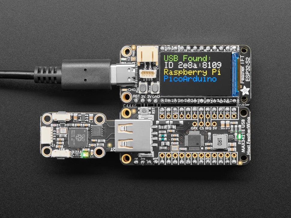 Adafruit USB Host FeatherWing met MAX3421E