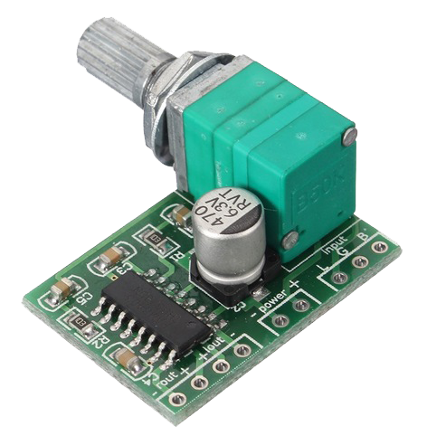 PAM8403 2-Channel 3W Audio Amplifier Module - including potentiometer