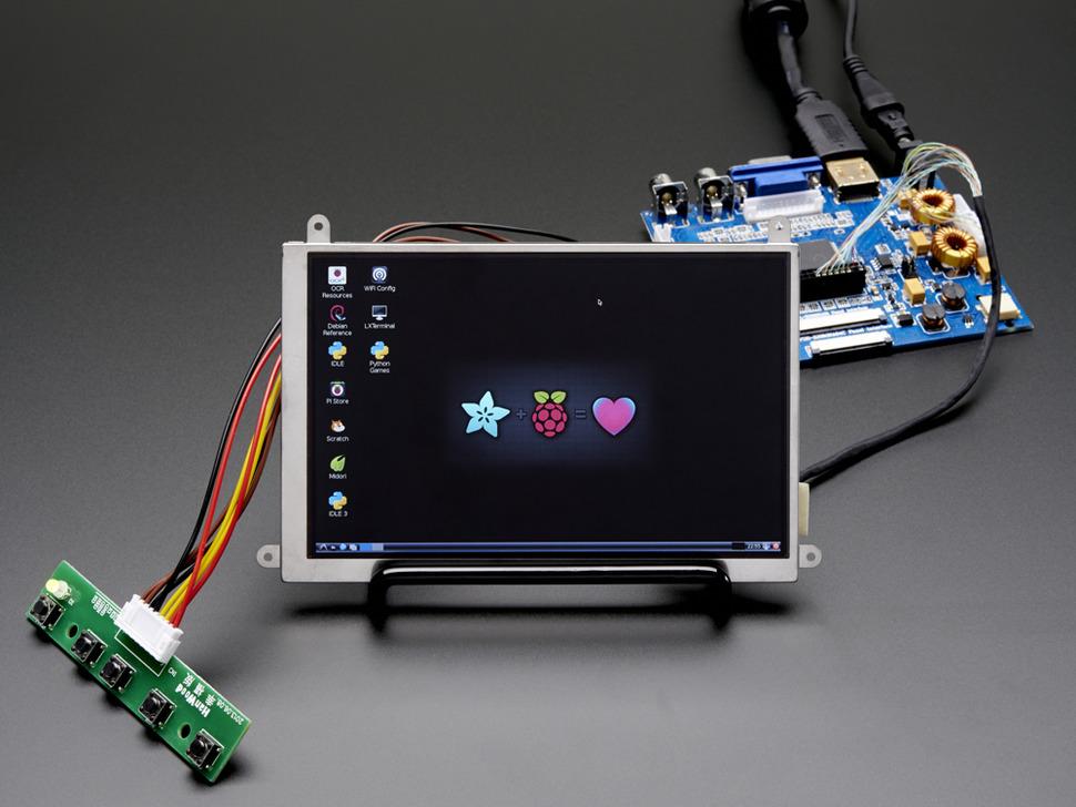 Adafruit 5,6-inch display en audio 1280x800 (720p) kit - HDMI/VGA/NTSC/PAL