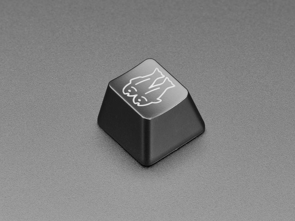 Adafruit Geëtste Glow-Through Keycap met Glitch Logo
