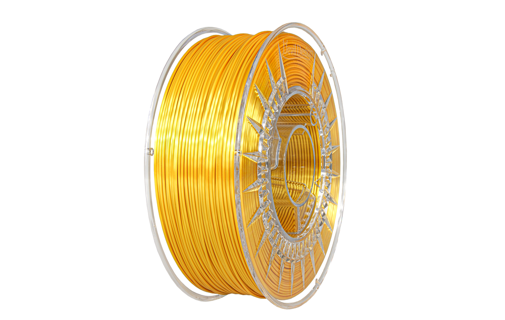 SILK Filament Licht goud - 1.75 - 1kg - Devil Design
