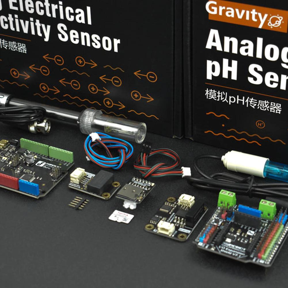 DFRobot Gravity: KnowFlow Basic Kit – DIY Water Monitoring Basic Kit ...