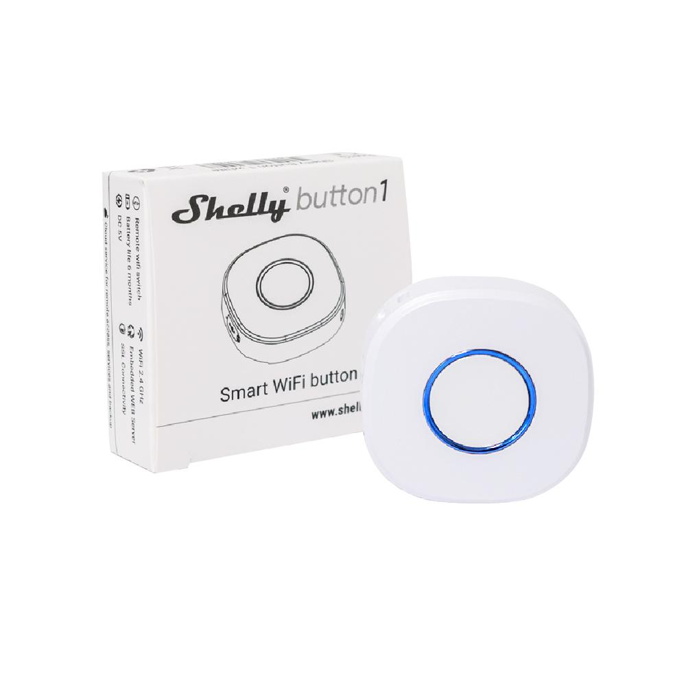Shelly Button 1 - Wit - WiFi Drukknop