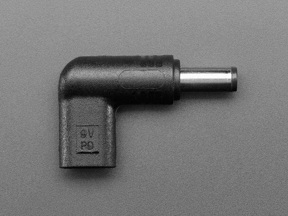 Adafruit USB Type C PD naar 5,5mm/2,1mm Barrel Jack Adapter