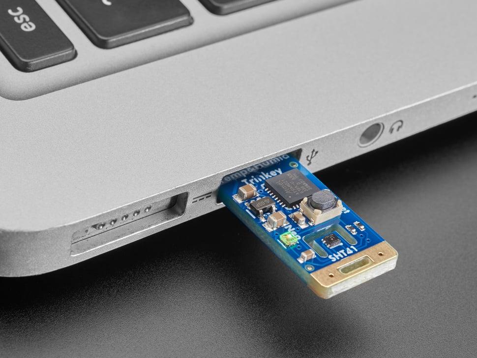 Adafruit SHT41 Trinkey - Sensor USB de temperatura y humedad