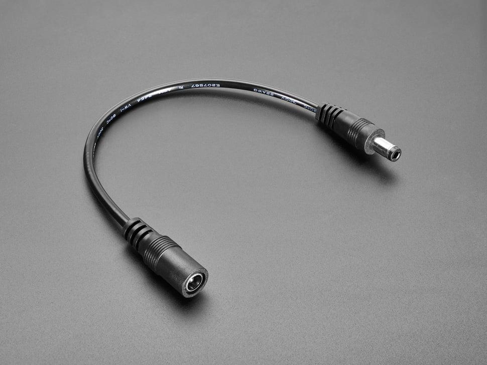 Adafruit 5,5mm/2,1mm DC barrel polariteit omkeer kabel