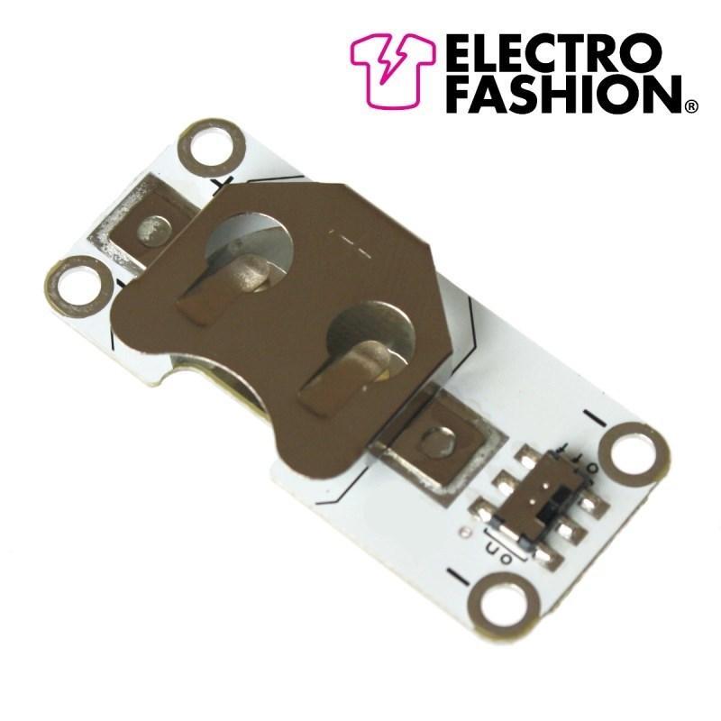 Electro-Fashion, suporte para célula de moeda comutada - CR2032