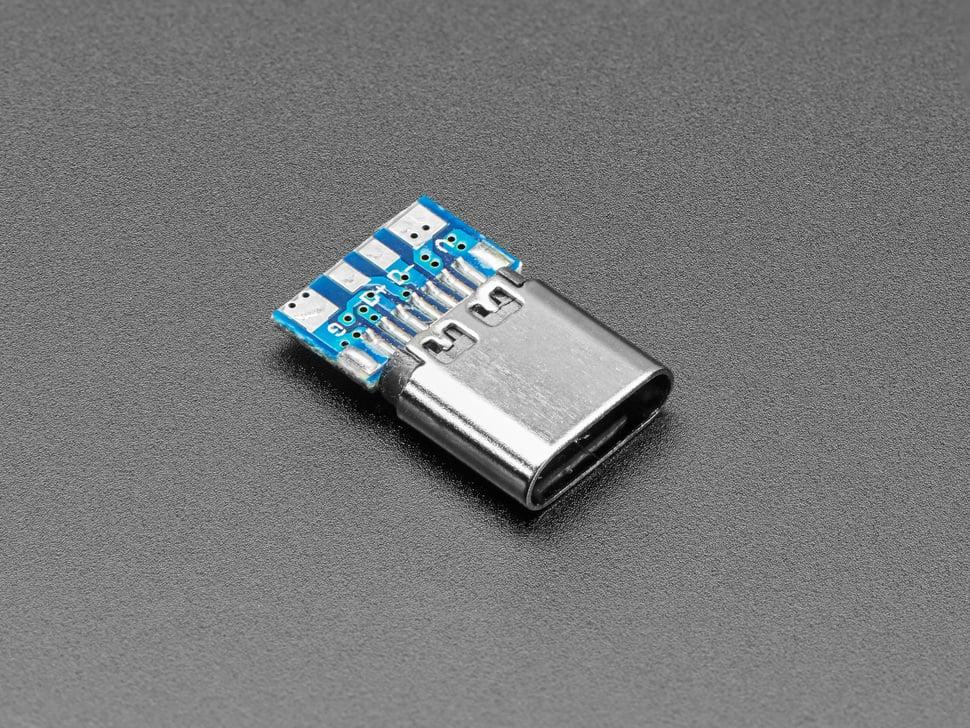 Adafruit Eenvoudige USB C breakout socket