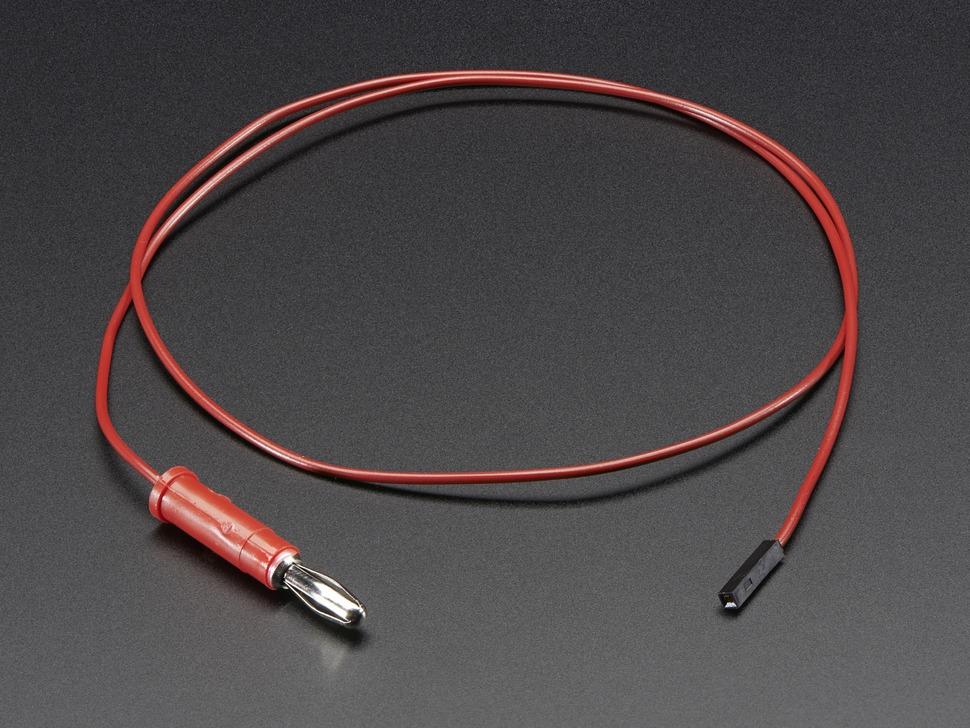 Adafruit Pomona female 0,1" socket naar bananenstekker - 24"