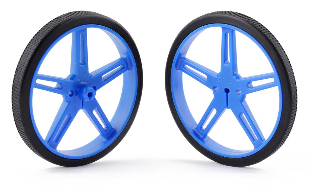 Paire de roues Pololu 70×8mm - Bleu