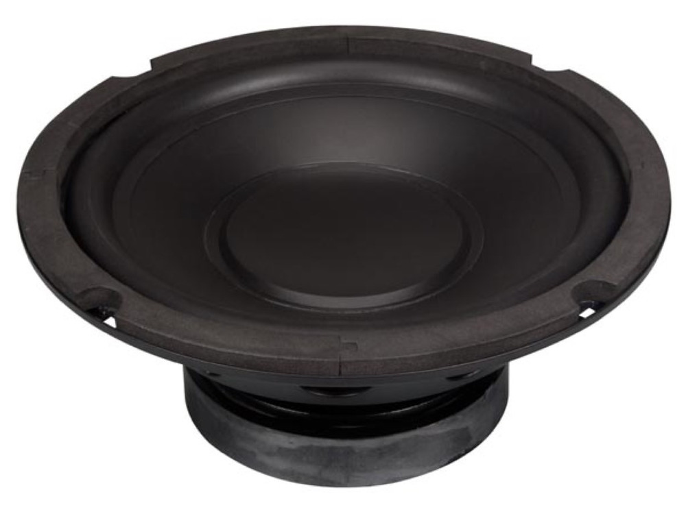 HQ Power Subwoofer negro con salida de 350W y diseño compacto de 8"