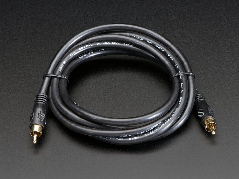Adafruit RCA (composiet video, audio) kabel 1,8 meter