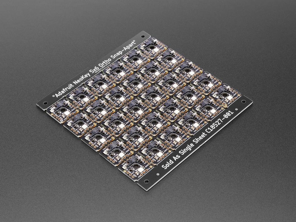 Adafruit NeoKey 5x6 Ortho Snap-Apart Mechanische Sleutelschakelaars met NeoPixel