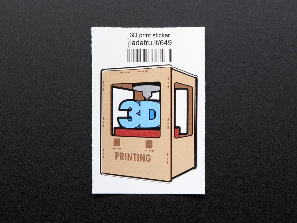 Adafruit 3D printen - Sticker!