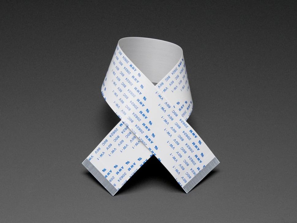 Adafruit 50-pins 0,5 mm FPC-flexkabel - 250 mm / 10 inch lang