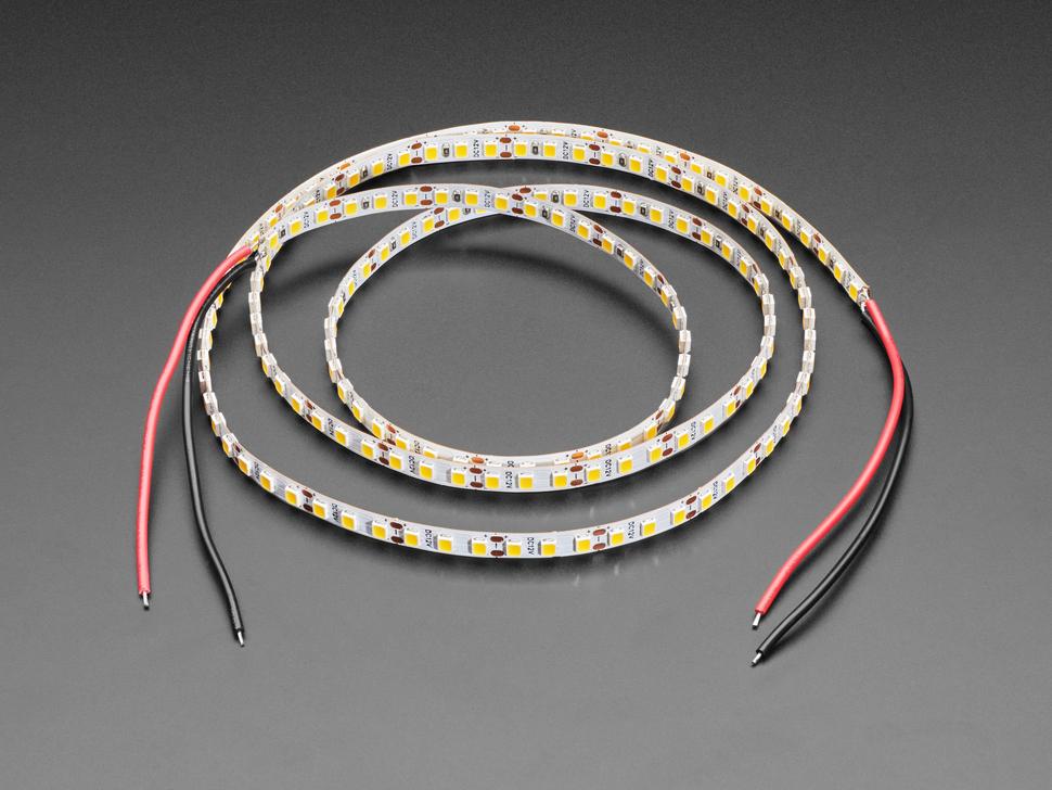 Adafruit Dubbelzijdige enkelkleurige 12V LED-strip - Warm wit 3000K - 1 m