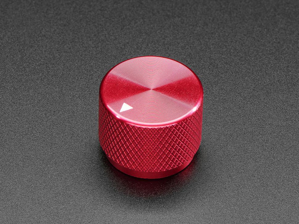 Adafruit Geanodiseerde aluminium bewerkte knop - Rood - 20 mm diameter