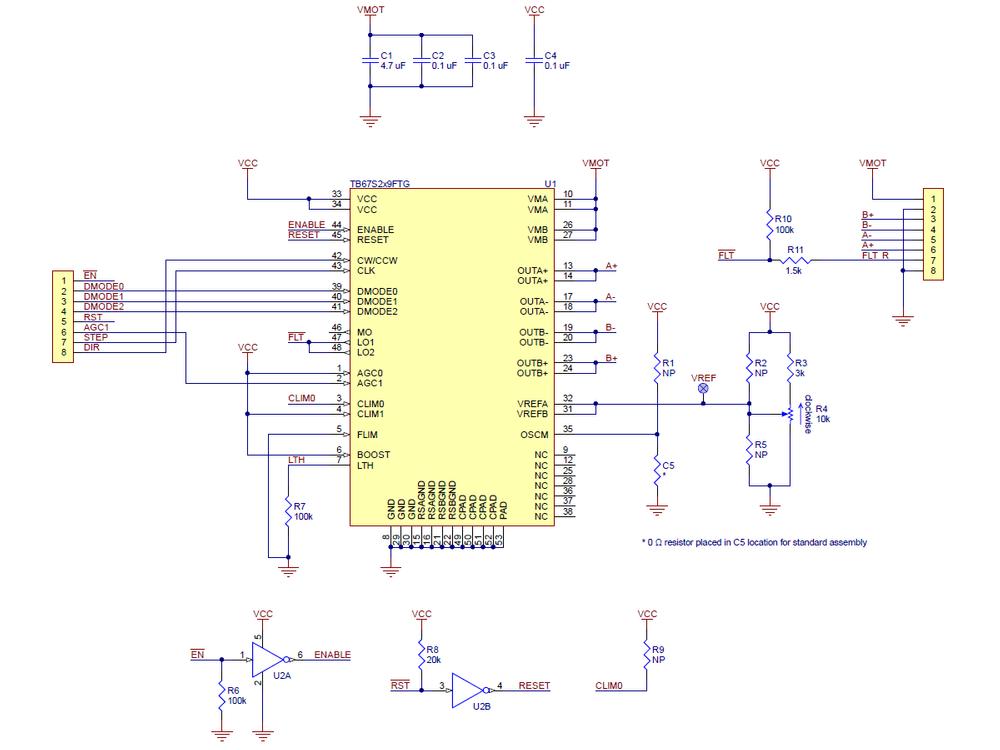 TB67S109 Stepper Motor Driver 4A 57 Motore Passo-passo Driver